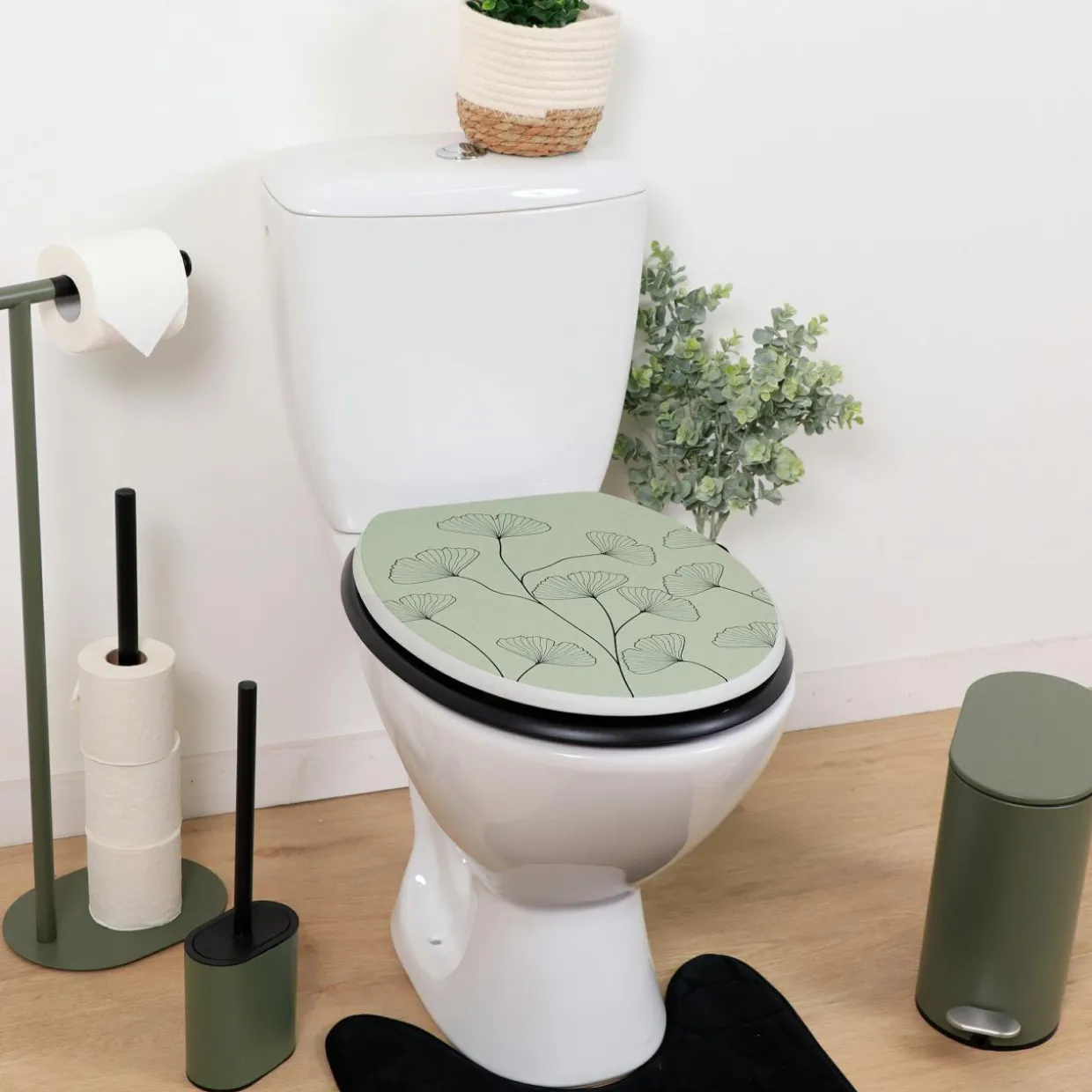 Abattant WC 18 pouces MDF Actuel Vert d'eau