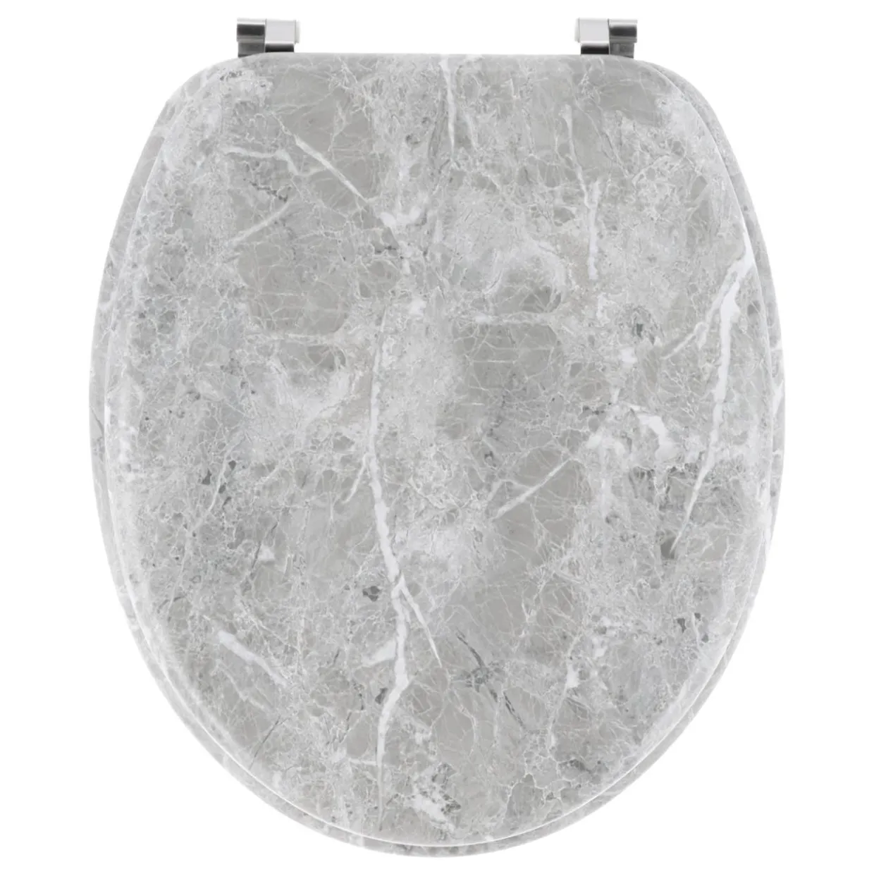 Abattant WC 18 pouces MDF Façon Marbre Gris