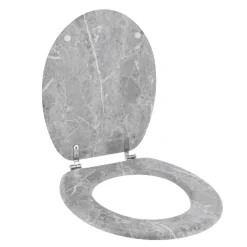 Abattant WC 18 pouces MDF Façon Marbre Gris