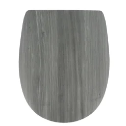 Abattant WC 18 pouces MDF Façon Lambris Gris