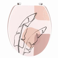 Abattant WC 18 pouces MDF Pluma Rose