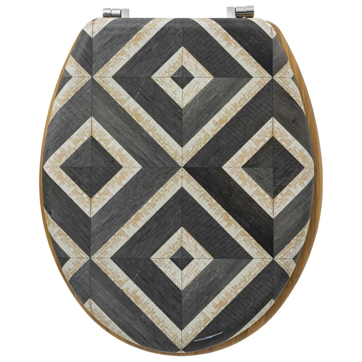 Abattant WC bois (36 x 42,5 cm) Canvas Gris