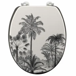 Abattant WC bois (37 x 46 cm) Cocoty Noir