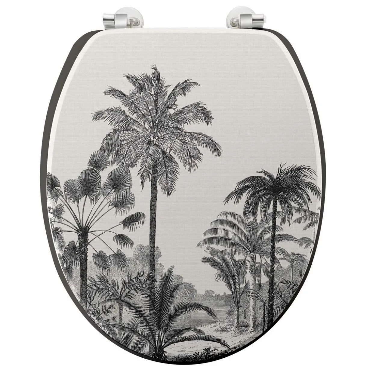 Abattant WC bois (37 x 46 cm) Cocoty Noir