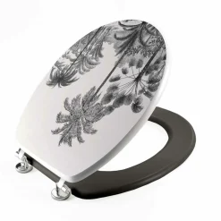 Abattant WC bois (37 x 46 cm) Cocoty Noir