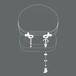 Abattant WC bois (37 x 46 cm) Jade Vert