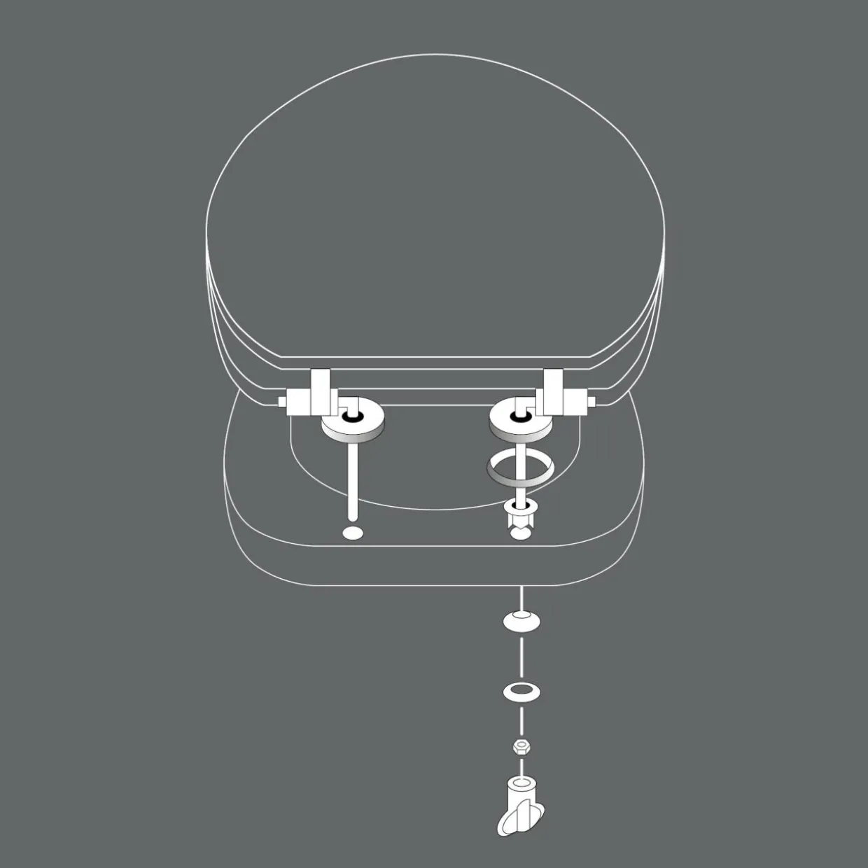 Abattant WC bois (37 x 46 cm) Jade Vert