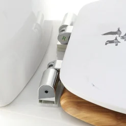 Abattant WC frein de chute 18 pouces MDF Envole Blanc