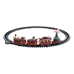 Accessoire Lemax à piles Petit train musical North Pôle