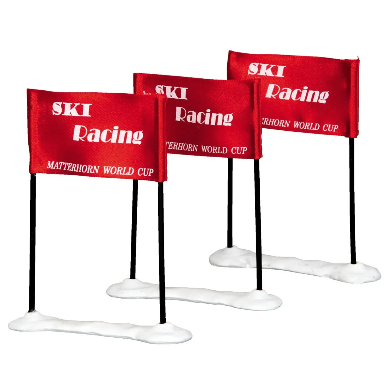 Accessoire Lemax (H9 cm) Drapeaux de course de ski Racing Net