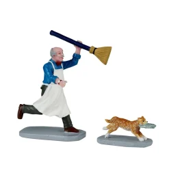 Accessoire Lemax (H7,6 cm) Le chat Voleur de poisson