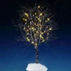 Accessoire Lemax lumineux (H24 cm) Arbre Noyer blanc doré