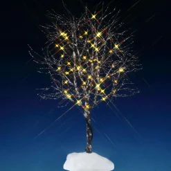 Accessoire Lemax lumineux (H24 cm) Arbre Noyer blanc doré