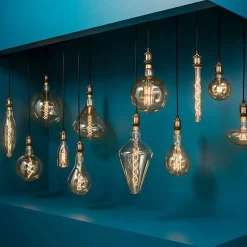 Ampoule lumineuse diamètre 10 cm Globe Ambré