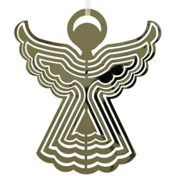 Ange de Noël à suspendre métal (H9 cm) Sainte-Luce Or