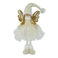 Ange de Noël debout (H50 cm) Stella Crème et Or