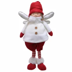 Ange de Noël (H40 cm) Mia Blanc et rouge