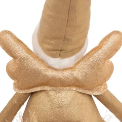 Ange de Noël lumineux à piles (H95 cm) Fée lune téléscopique Dorée