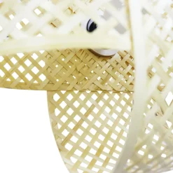 Applique murale en bambou (H40 cm) Palmaya Naturel