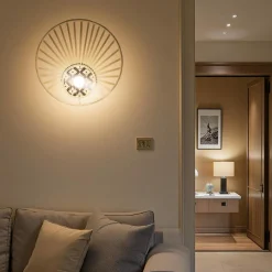 Applique murale en bambou (D50 cm) Lagunee Naturel