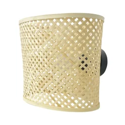 Applique murale en bambou (H34 cm) Cadiz Naturel