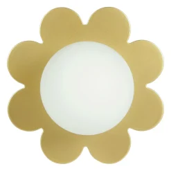 Applique murale métal (D15 cm) Nacre Dorée