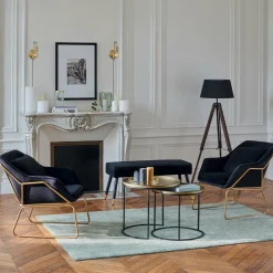 Applique murale métal (H25 cm) Keli Dorée