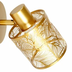 Applique murale métal (H10 cm) Calathea Dorée