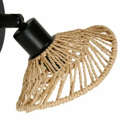 Applique murale papier et métal (H17 cm) Riva Naturel