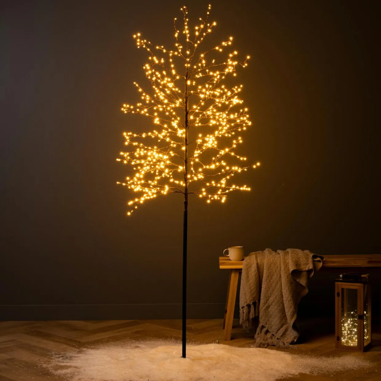 Arbre lumineux 720 LED (180 cm) Peuplier Eliot Blanc très chaud