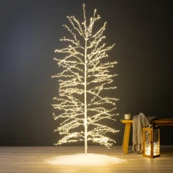 Arbre lumineux 1755 LED (H180 cm) Christmas Luxe Blanc et blanc chaud