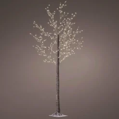 Arbre lumineux 750 LED (H220 cm) Bouleau Blanc chaud