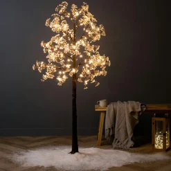 Arbre lumineux 126 LED (H150 cm) Cerisier en fleurs Blanc chaud
