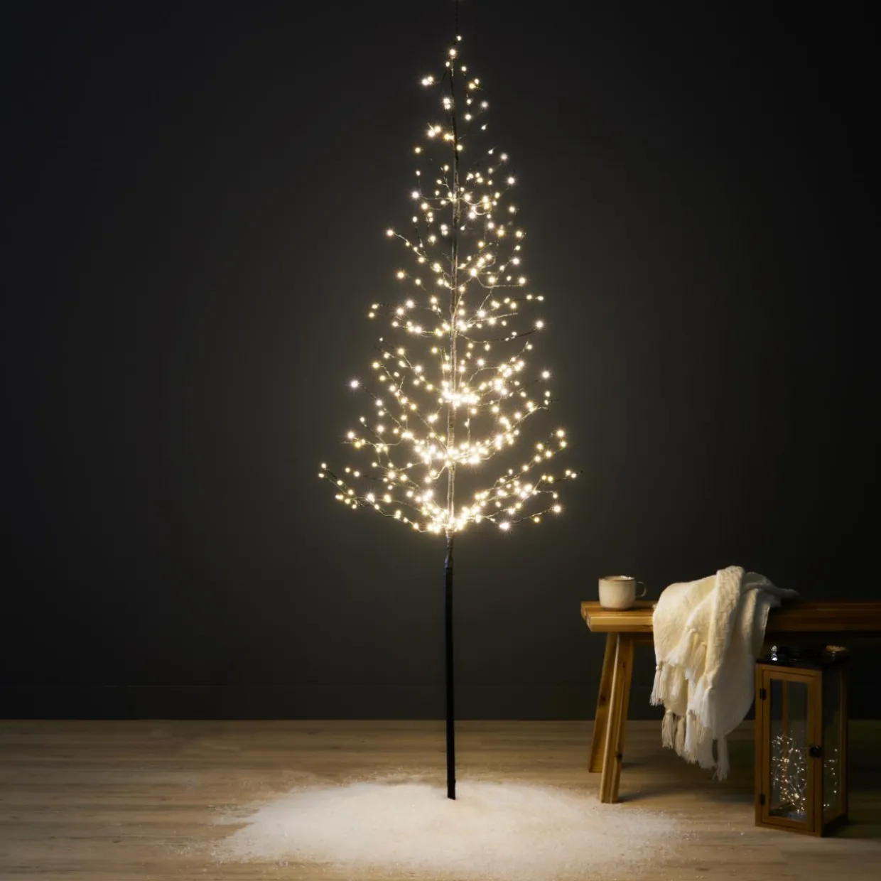 Arbre lumineux 360 LED (H180 cm) Sapin d'hiver Blanc chaud
