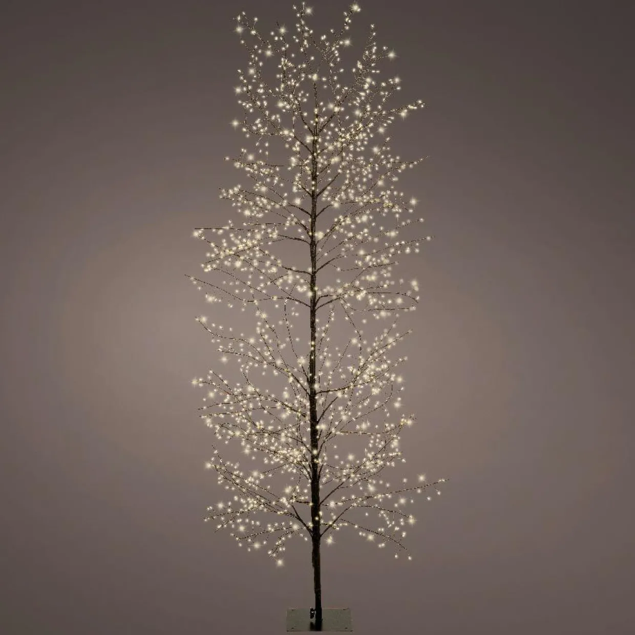 Arbre lumineux 1755 LED (H175 cm) Christmas Luxe Noir et blanc chaud