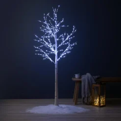 Arbre lumineux 400 Micro LED (H150 cm) Bouleau Wills Blanc froid