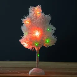 Arbre lumineux à piles 16 LED (H22 cm) Christmas Multicolore