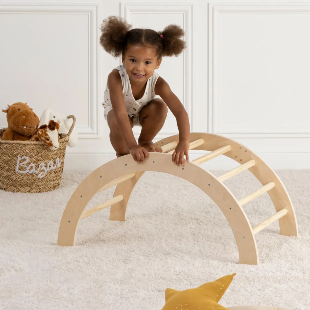 Arche d'apprentissage bébé (81 x 40.5 cm) Noé Beige