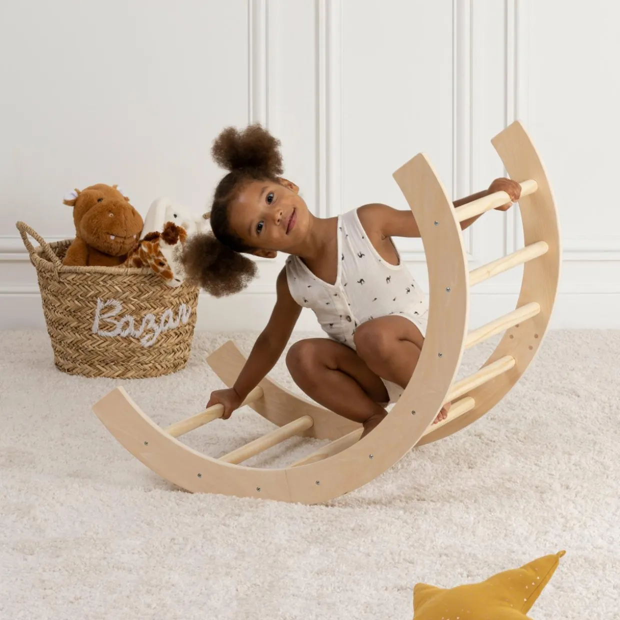 Arche d'apprentissage bébé (81 x 40.5 cm) Noé Beige