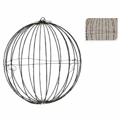 Ballon de Noël lumineux 320 LED (D50 cm) Blanc chaud