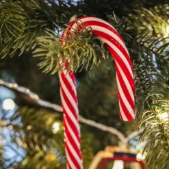 Baton de sucre d'orge à suspendre (H30 cm) Géant Rouge