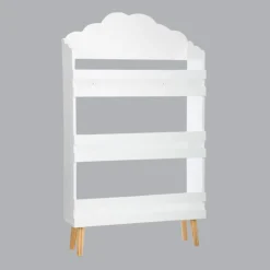 Bibliothèque enfant bois (H100 cm) Nuage Blanche