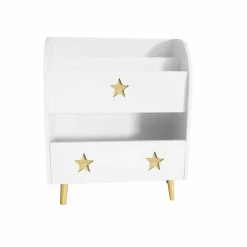 Bibliothèque enfant bois (H72 cm) Stars Blanche