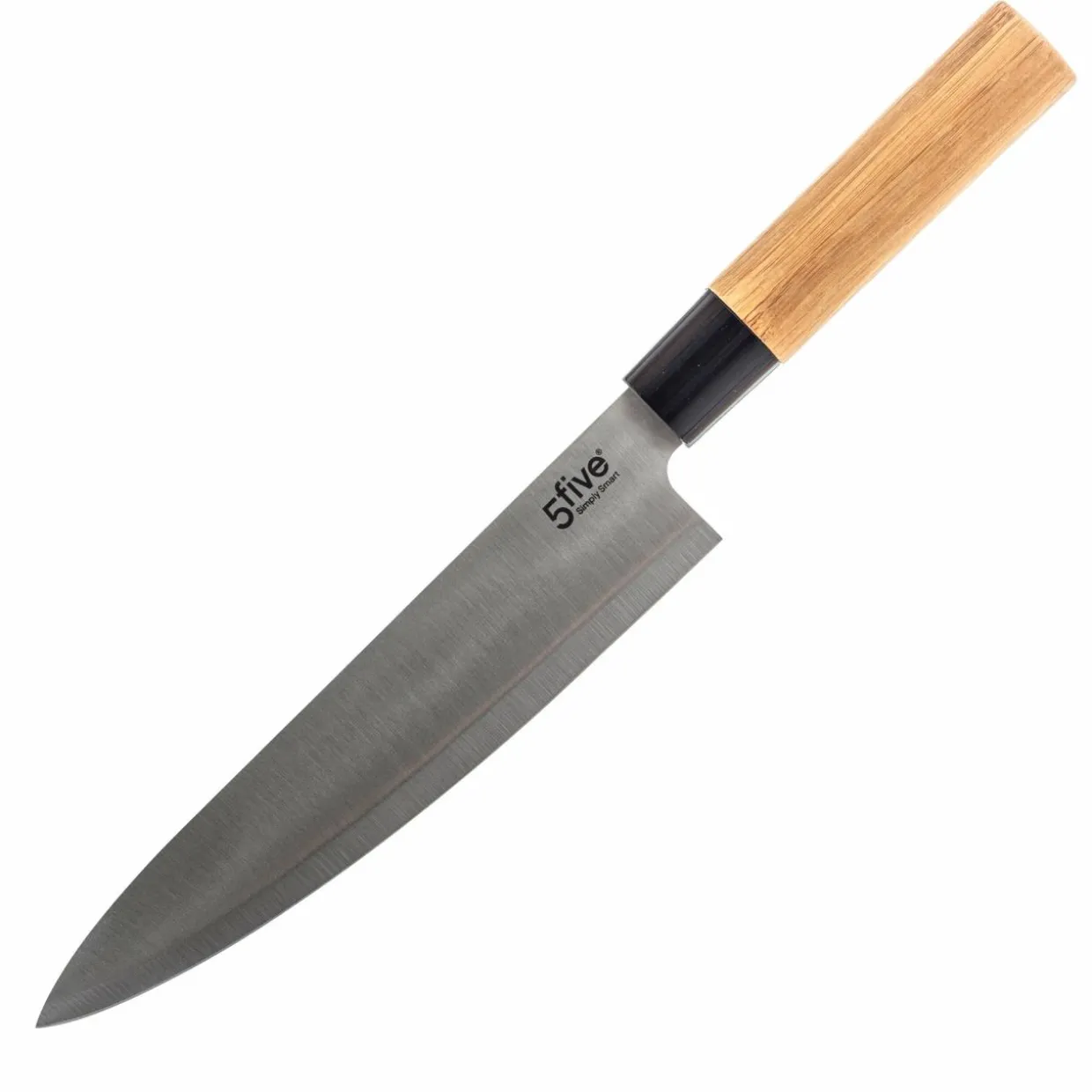 Bloc de 5 couteaux bambou Naturel