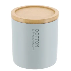 Boite à coton Purebamboo Bleu clair