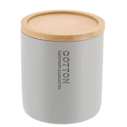 Boite à coton Purebamboo Gris clair
