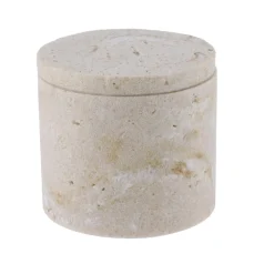Boite à coton Travertin Naturel