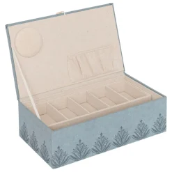 Boite à couture bois (30 x 10 cm) Wild Bleue