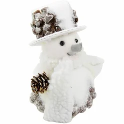 Bonhomme de neige déco (H18 cm) Claudio enneigé