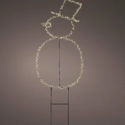Bonhomme de neige lumineux 250 LED (H77 cm) Freeze Blanc chaud